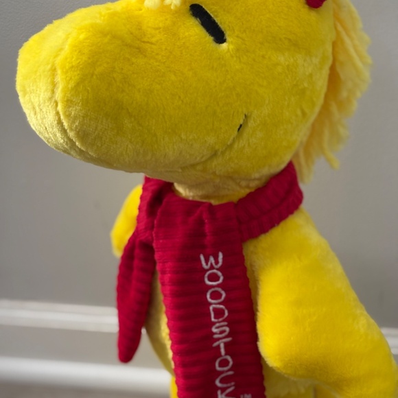 WOODSTOCK Reindeer Antlers Plush 2015 PEANUTS 22" Porch Stuffed Figure Christmas - Picture 2 of 11